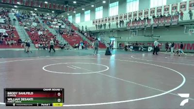 285 lbs Champ. Round 1 - Brody Sahlfeld, Glencoe vs William DeSanti, Forest Grove