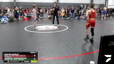 88-92 lbs Round 2 - Hunter Shirley, COBRA ALL-STARS / Cobra Wrestling Systems LLC vs Hezekiah Worthington, Newberg High School Wrestling