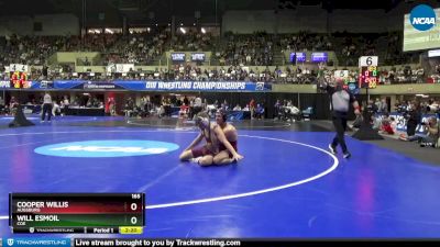 165 lbs Quarterfinal - Cooper Willis, Augsburg vs Will Esmoil, Coe