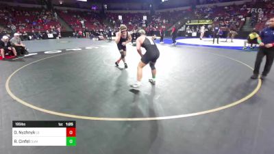 195 lbs Round Of 32 - Oleksandr Nyzhnyk, Los Gatos (CC) vs Ross Cinfel, Clovis North (CS)