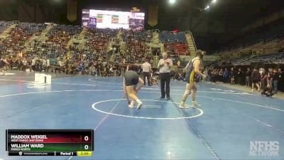 182 lbs Quarterfinal - Maddox Weigel, West Fargo Sheyenne vs William Ward, Fargo North