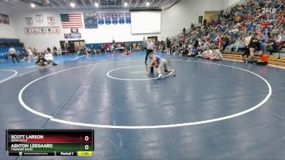 138 lbs Quarterfinal - Scott Larson, Newcastle vs Ashton Leegaard, Thunder Basin