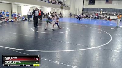 88 lbs Finals (8 Team) - Trevor Knettel, Holdingford vs Tyler DeVos, Canby