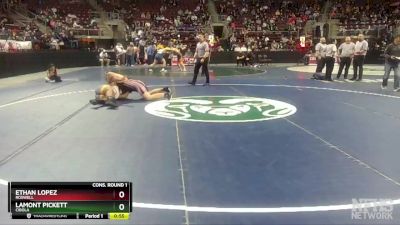 5A 285 lbs Cons. Round 1 - Ethan Lopez, Roswell vs Lamont Pickett, Cibola