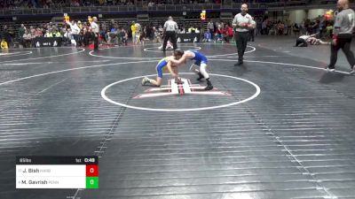 65 lbs Semifinal - Jackson Bish, Harbor Creek vs Maddox Gavrish, Penn Trafford