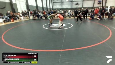 182 lbs Champ. Round 1 - Caleb Dalke, OR vs Grayson James, WA