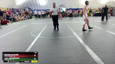 130 lbs Round 1 (8 Team) - Trace Johnson, Terps Xtreme vs Josh Duncan, Phoenix WC