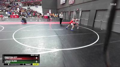 105 lbs Champ. Round 1 - Preston Ott, Askren Wrestling Academy vs Logan Kling, Seymour