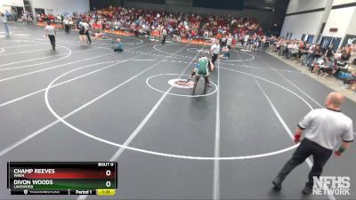3A 182 lbs Quarterfinal - Champ Reeves, Wren vs DiVon Woods, Lakewood