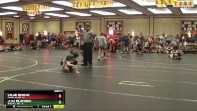 67 lbs Round 1 (6 Team) - Talan Berube, SVRWC Silver vs Luke Pluchino, Ride Out WC