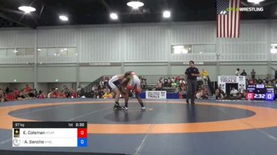 67 kg Rr Rnd 1 - Ellis Coleman, Army (WCAP) vs Alej Sancho, NYAC