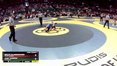 D1-113 lbs Cons. Round 2 - Kurt Mokros, Olentangy vs Brock Blankenhorn, Mount Vernon