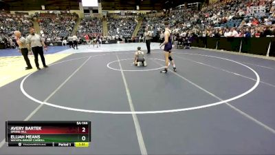 5A-144 lbs Champ. Round 1 - Avery Bartek, Spring Hill vs Elijah Means, Wichita-Bishop Carroll