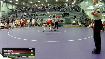 215 lbs Semis & 1st Wrestleback (8 Team) - Ronnie Thompson, Center Grove vs Will Clark, Crown Point