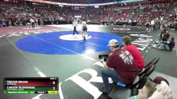 D2-113 lbs Champ. Round 1 - Trevor Bruhn, Jefferson vs Carson Blohowiak, Luxemburg-Casco