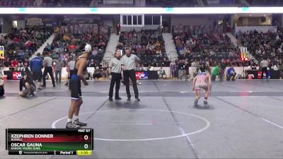 106 lbs Semifinal - Oscar Gauna, Kansas Young Guns vs Xzephren Donner, Russell