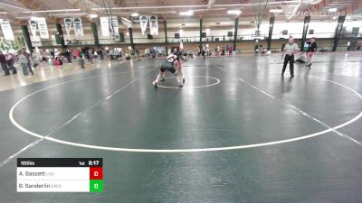 165 lbs Semifinal - Avery Bassett, Lock Haven vs Bryce Sanderlin, Davidson