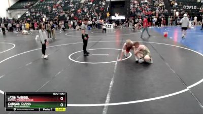 138 lbs Cons. Round 4 - Carson Diana, Pikes Peak Warriors vs Jatin Weigel, Norton Wrestling Club