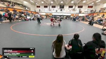 105 lbs 1st Place Match - Russell Goolsbey, Powell Middle School vs Levi Gale, Riverton Middle School