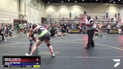 175 lbs Round 2 (4 Team) - Hailey Jo Butts, Beast Mode WA Pink vs Adalyn Holmes, BadBass