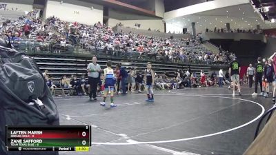 55 lbs Round 5 (6 Team) - Zane Safford, Team Texas Blue vs Layten Marsh, Indiana Gold