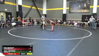 82 lbs Round 2 (4 Team) - Mya Beckett, Badger Girls Elite vs Remi Downing, Missouri