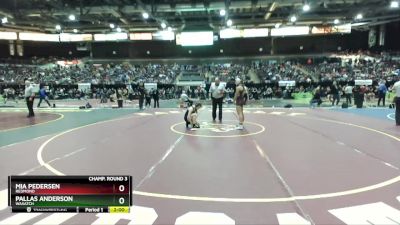 120 lbs Champ. Round 3 - Mia Pedersen, Redmond vs Pallas Anderson, Wasatch