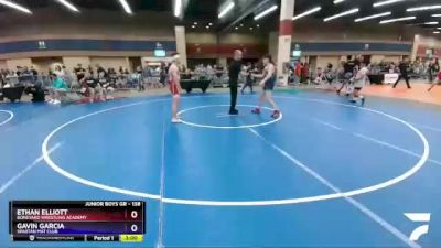 138 lbs Cons. Semi - Ethan Elliott, Boneyard Wrestling Academy vs Gavin Garcia, Spartan Mat Club