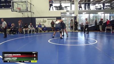 285 lbs Quarterfinal - Corbin Hayes, Embry-Riddle (Ariz.) vs Antonio Dacosta, Menlo (Calif.)