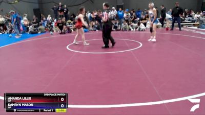 112 lbs 3rd Place Match - Amanda Lillie, WA vs Kamryn Mason, WA