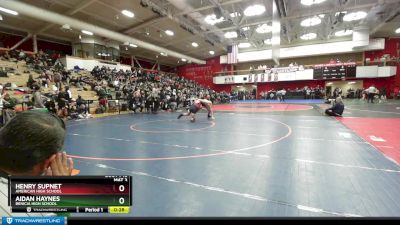 167 lbs Cons. Round 3 - Aidan Haynes, Benicia High School vs Henry Supnet, American High School