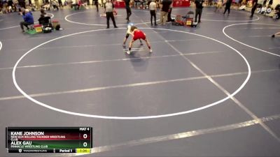 126 lbs 3rd Place Match - Alex Gau, Pinnacle Wrestling Club vs Kane Johnson, New Ulm Rolling Thunder Wrestling Club