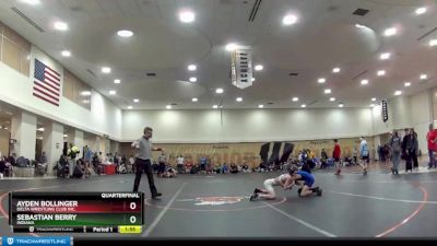 113 lbs Quarterfinal - Ayden Bollinger, Delta Wrestling Club Inc. vs Sebastian Berry, Indiana