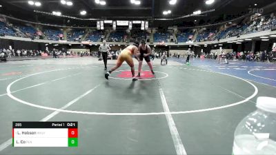 285 lbs Cons. Round 1 - Leonidas Hobson, Waubonsie Valley vs Liam Co, Plainfield North