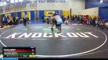 285 lbs Placement (16 Team) - Nathan Hatch, Deland Bulldog WC vs Elijah Abreu, Team Osceola