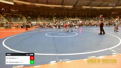 89 lbs Consi Of 32 #2 - Nathanial Sanders, Red Cobra Westling Academy vs Maxwell Schnurstein, Ares Wrestling Club