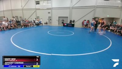 182 lbs Placement Matches (8 Team) - Savoy New, North Carolina vs Anthony Cashman, Indiana