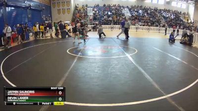 126 lbs Cons. Round 3 - Devin Lanier, Wiregrass Ranch vs Jaymin Saunoris, Riverview (Sarasota)