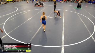 93 lbs Champ. Round 1 - Valentin Huerta, WAA (Woodbury) Youth Wrestling Club vs Sawyer Wangen, New Prague Wrestling