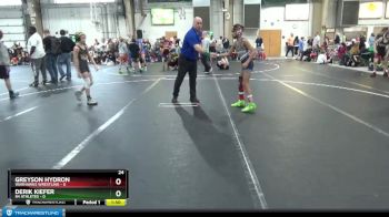 72 lbs Round 6 (8 Team) - Greyson Hydron, Warhawks Wrestling vs Derik Kiefer, 84 Athletes
