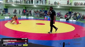 53kg Semifinal - Shahreen Gulacha, Jr Badgers vs Alexandria Lieu, Coast WA
