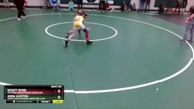 70 lbs Semifinal - Wyatt Byrd, Wyoming Underground Wrestling vs Keen Huston, High Plains Thunder Wrestling Club