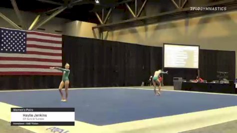Haylie Jenkins - Women's Pairs, CP Acro & Tumble - 2021 USA Gymnastics Championships