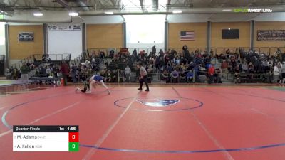 120 lbs Quarterfinal - Matt Adams, Salem vs Andrew Fallon, Bishop Hendricken