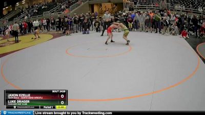 84 lbs Cons. Round 5 - Luke Drager, Cascade Mat Club vs Jaxon Ezelle, Team Bucs - North Bend Wrestli