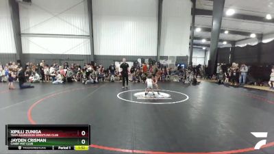 45-48 lbs Round 3 - Xipilli Zuniga, Team Aggression Wrestling Club vs Jayden Crisman, Canby Mat Club