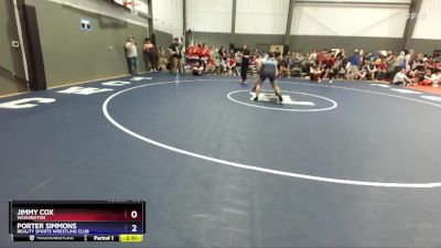 175 lbs Champ. Round 1 - Jimmy Cox, Washington vs Porter Simmons, Reality Sports Wrestling Club