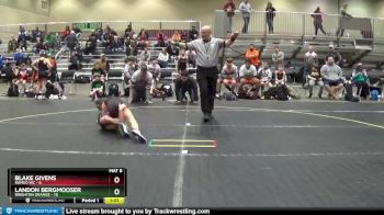 77 lbs Round 1 (4 Team) - Landon Bergmooser, Brighton Orange vs Blake Givens, Romeo WC