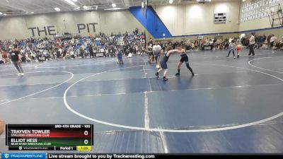 100 lbs Quarterfinal - Elliot Hess, Bear River Wrestling Club vs Trayven Towler, Stallions Wrestling Club