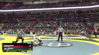 D3-113 lbs Quarterfinal - Logan Dean, Bethel-Tate vs Abe Hermes, Mil. Edison